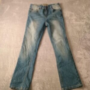 Lucky Brand Jeans Kids 10 Blue Straight Leg Zip Fly Medium Wash Denim Casual